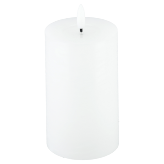 Blockljus LED med timer, vit, Northlight, diameter 7,5 cm