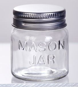 Glasburk med skruvlock