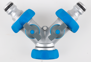 Krankoppling 2-vägs med flödeskontroll Cocraft, 1/2