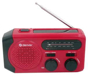 Denver SCR-2010 vevradio med solcell och powerbank