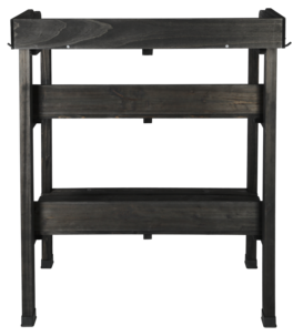 Plantebord utendørs svart, 76 x 37 x 92 cm