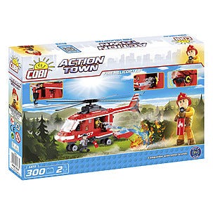 Cobi byggeklosser, brannhelikopter