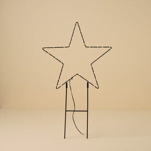 LED-stjerne med markspyd utendørs 35 cm svart, Northlight