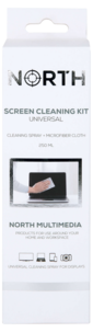 North skjermrens med pusseklut, 250 ml