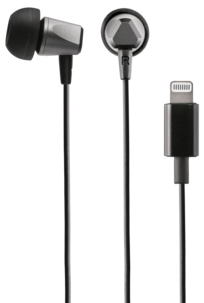 In ear-headset med mikrofon, Lightning, svart