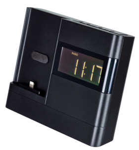 Kelloradio, jossa telakointiasema iPhonelle/iPodille