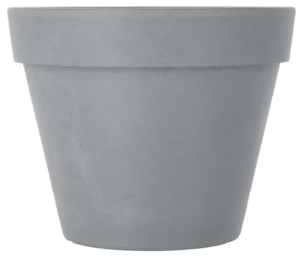 Kruka komposit utomhus och inomhus, grå