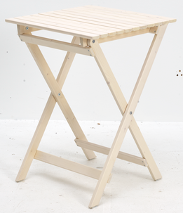 Kokoontaitettava pöytä, ulkokaluste puuta