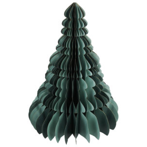 Pappersgran dekoration, veckad med magnet, 50 cm