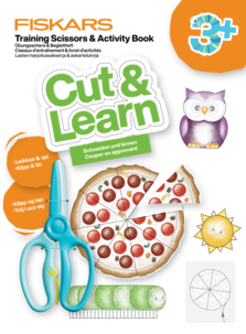 Fiskars Cut & Learn barnsax med bok, från 3 år