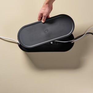 Kabellåda plast, sladdgömma för kablar och grenuttag