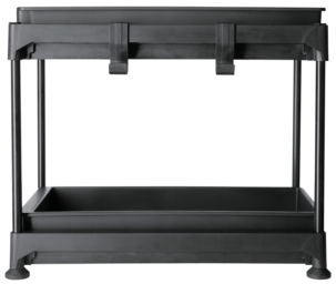 Liten förvaringshylla med 2 lådor, 38,5 x 21,5 x 31 cm