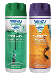 Nikwax Tech Wash & TX.Direct tvätt och impregnering, 2-pack