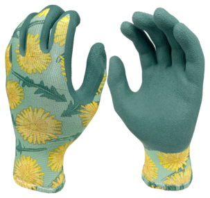Trädgårdshandskar, maskros