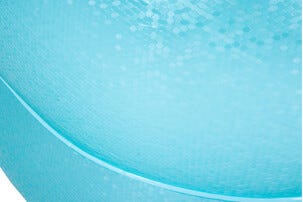 Lite barnebasseng i plast, oppblåsbart, 145 × 145 cm