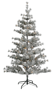 Frostad julgran med inbyggd belysning, 180 cm