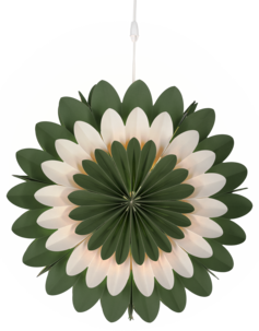 Adventsstjerne papp blomst 46 cm, Northlight