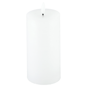 Blockljus LED med timer, vit, Northlight, diameter 7,5 cm