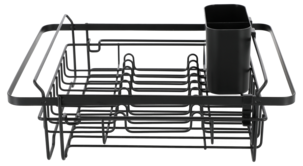 Diskställ metall, utdragbart 32,6-50,9 cm, svart