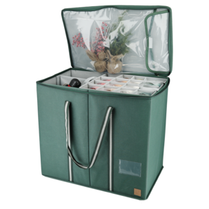 Förvaring julkulor, lock med dragkedja, 51x31x45 cm