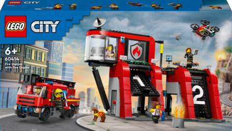 LEGO City Brandstation med brandbil 60414, från 6 år
