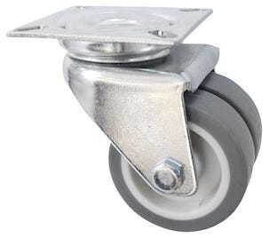 Dubbelhjul svängbart, 50 mm