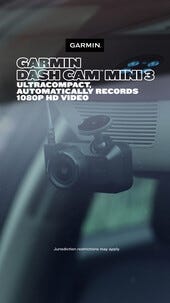 Garmin Dash Cam Mini 3 bilkamera, 1080p