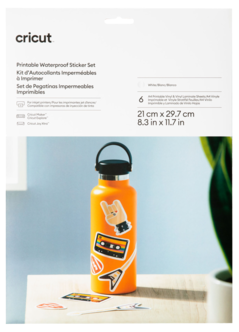 Cricut Sticker Set Vedenkestävä, A4, 6 arkkia