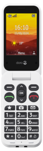 Doro Leva L31 sammenleggbar telefon med tydelig ytre skjerm