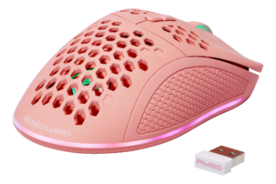 Deltaco Gaming GAM-120-P Langaton pelihiiri, vaaleanpunainen