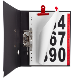 Gaffelpärm A4 EU-standard, bredd 80 mm