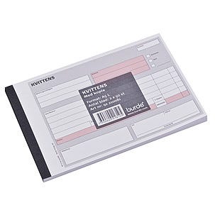 Kvittensblock A5L med kopia