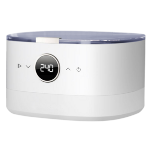 Ultraäänipesuri, jossa kello- ja levypidike, 750 ml