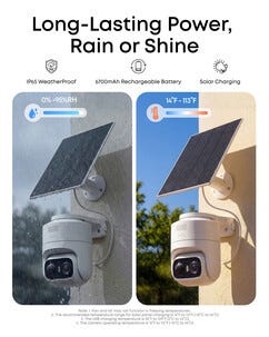 Eufy eufyCam C37 2K overvåkningskamera utendørs solcelle
