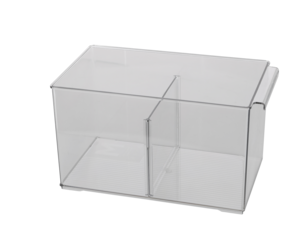 Kylskåpsförvaring med avdelare, transparent