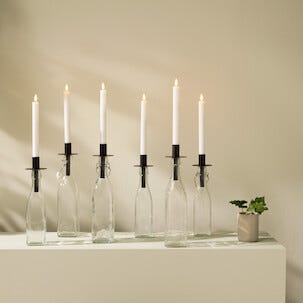 Glasflaska med snäpplock