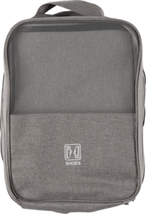 Skokub, skopåse resa, för 3 par skor, grå