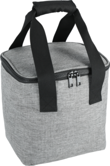 Liten kylväska med handtag, mjuk, grå, 9 liter