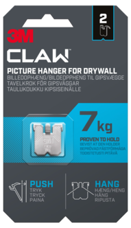 3M Claw tavelkrok för gipsvägg, 7 kg