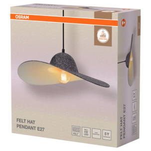 Osram Felt Hat Pendant taklampa filt E27 mörkgrå