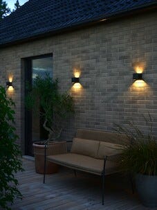 Nordlux Milda Kubi fasadebelysning opp og ned IP44, LED