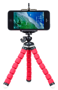 Stativ med hållare för smartphone