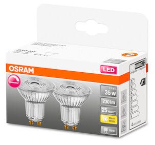 Dimbar LED GU10 Osram, 2-pack