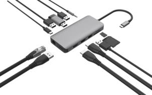 USB-C 12-i-1 dockingstasjon