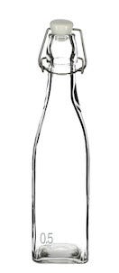 Glasflaska med snäpplock