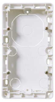 Elko RS 2-roms forhøyningsramme 20 mm, Nordic Renhvit