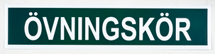 ÖVNINGSKÖRNINGSSKYLT MAGNETISK