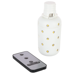 Oppladbar LED-pære E14/E27 med fjernkontroll