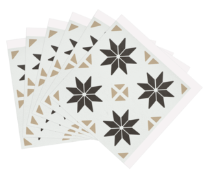 D-C-Fix selvklebende veggplater 30,5 × 30,5 cm, 6-pakning