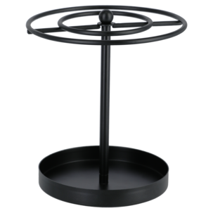 Silmälasiteline pöydälle, pyöritettävä, 10 silmälaseille, musta